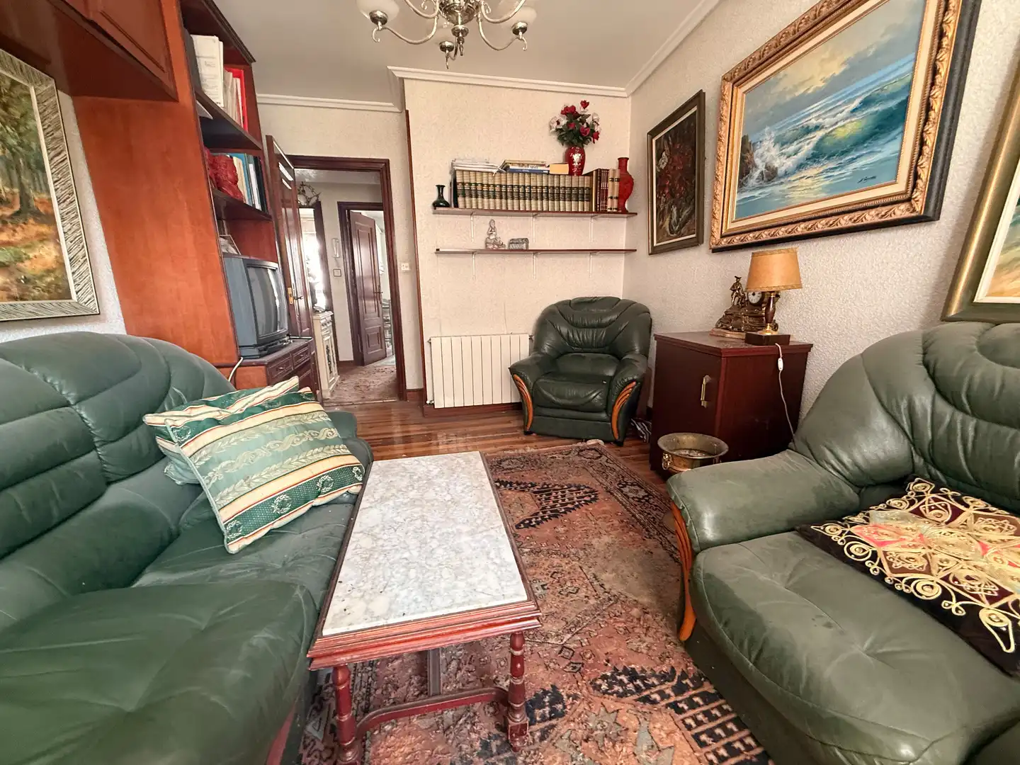 Wohnzimmer von Wohnung zum Verkauf in Barakaldo  mit Heizung, Abstellraum und Balkon