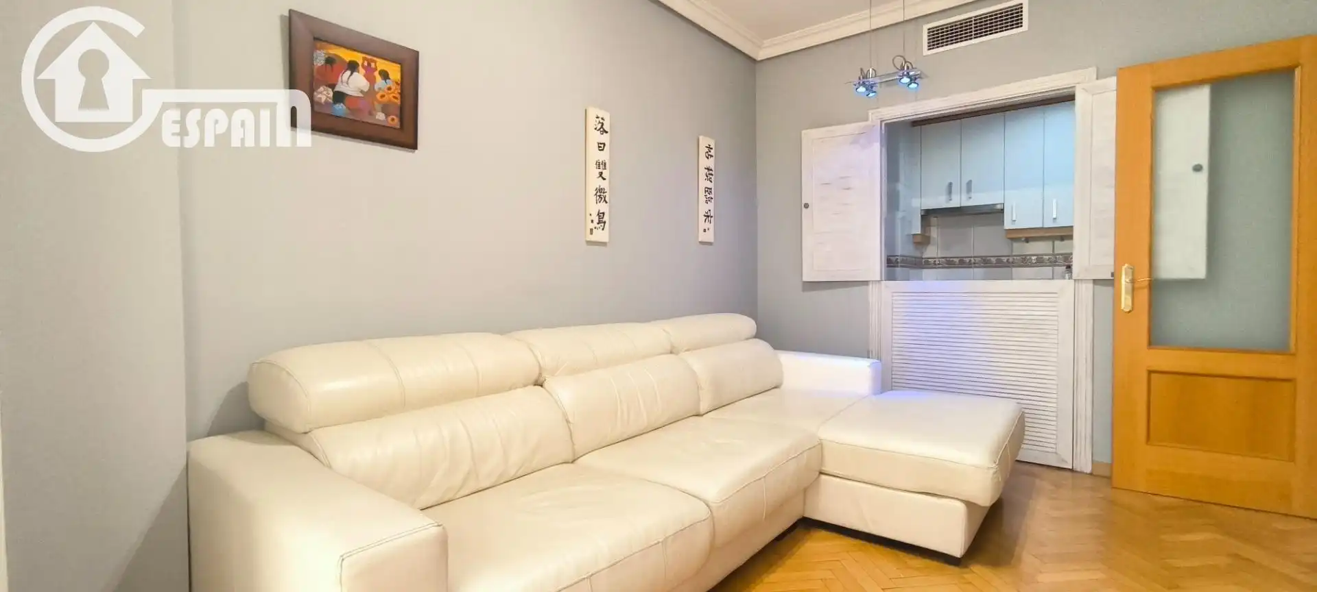 Living room of Flat for sale in Madrid  with Air Conditioner, Heating and Private garden