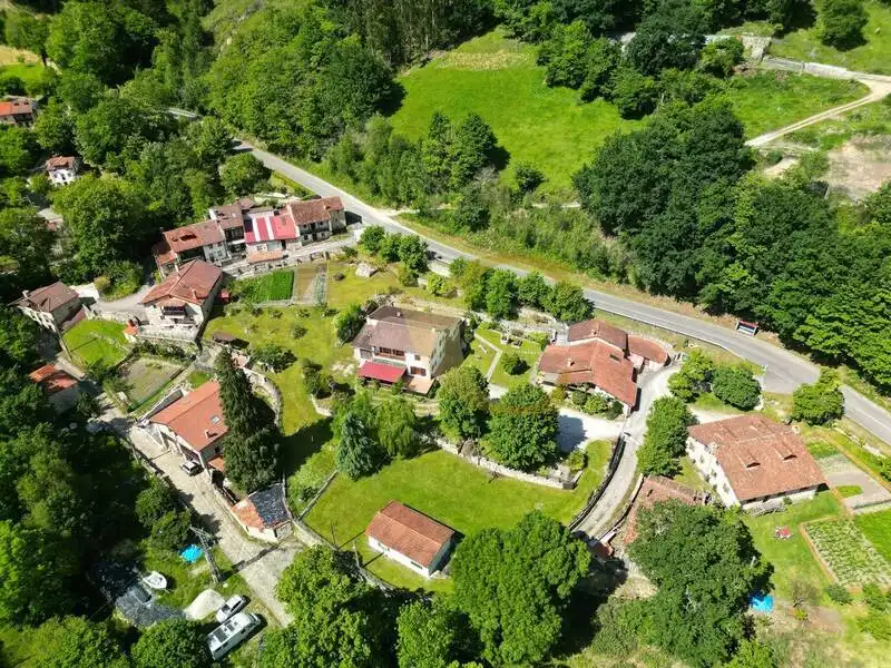 Vista exterior de Casa o xalet en venda en Peñamellera Alta amb Calefacció, Jardí privat i Terrassa