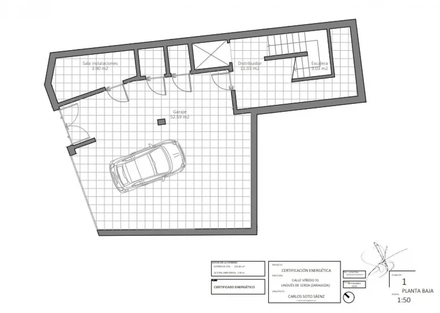Dachboden zum Verkauf in Undués de Lerda mit Heizung, Parkett und Terrasse
