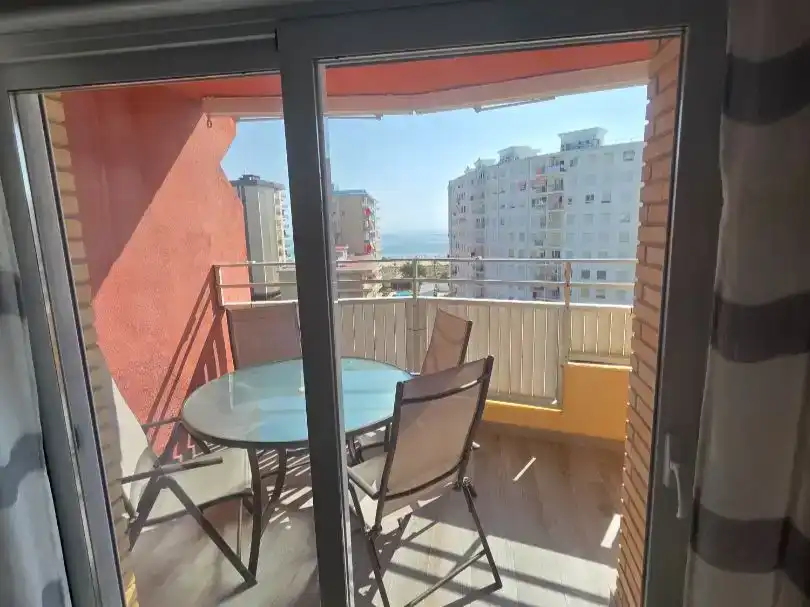 Terrasse von Wohnung zur Miete in Gandia mit Klimaanlage, Schwimmbad und Möbliert