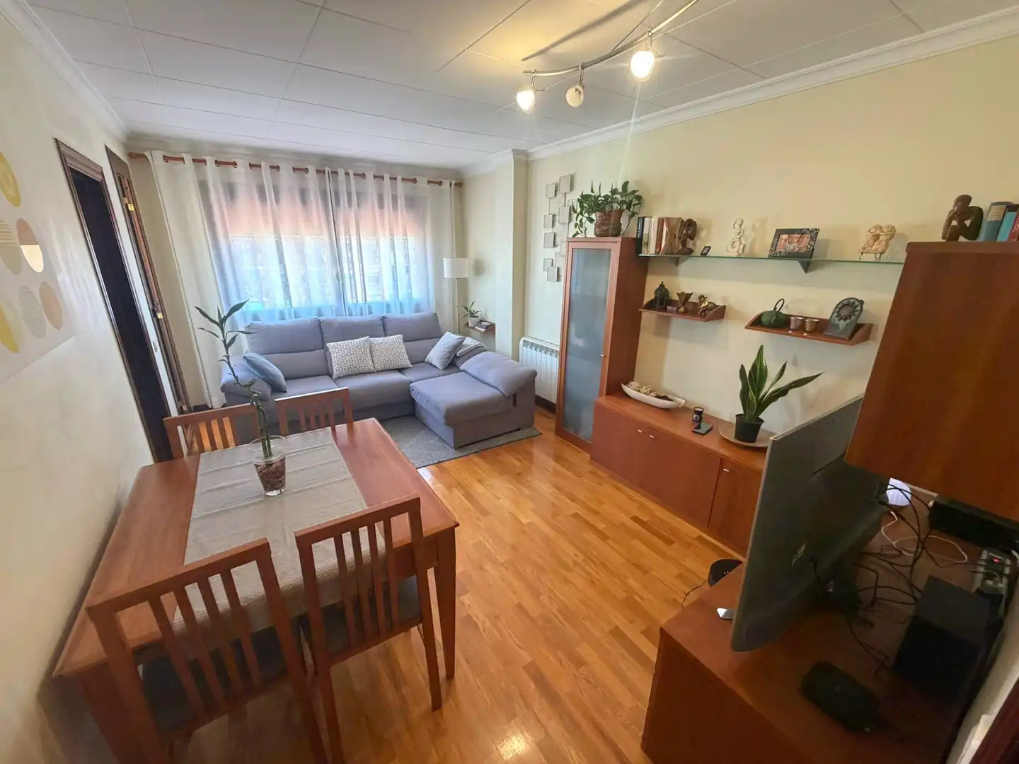 Living room of Flat for sale in  Barcelona Capital  with Air Conditioner, Heating and Parquet flooring