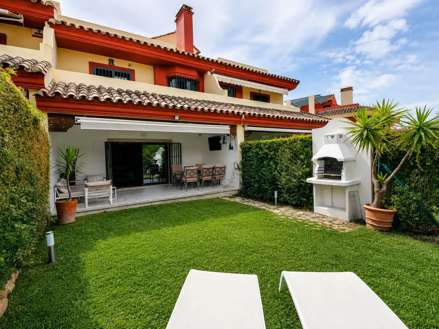 Terrace of Houses for rent in Marbella  with Air Conditioner, Heating and Private garden