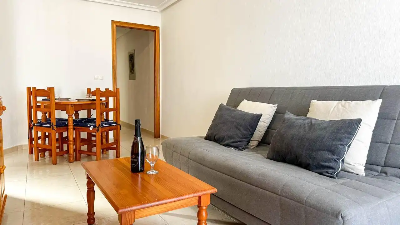 Sala d'estar de Àtic de lloguer en Playa del Cura