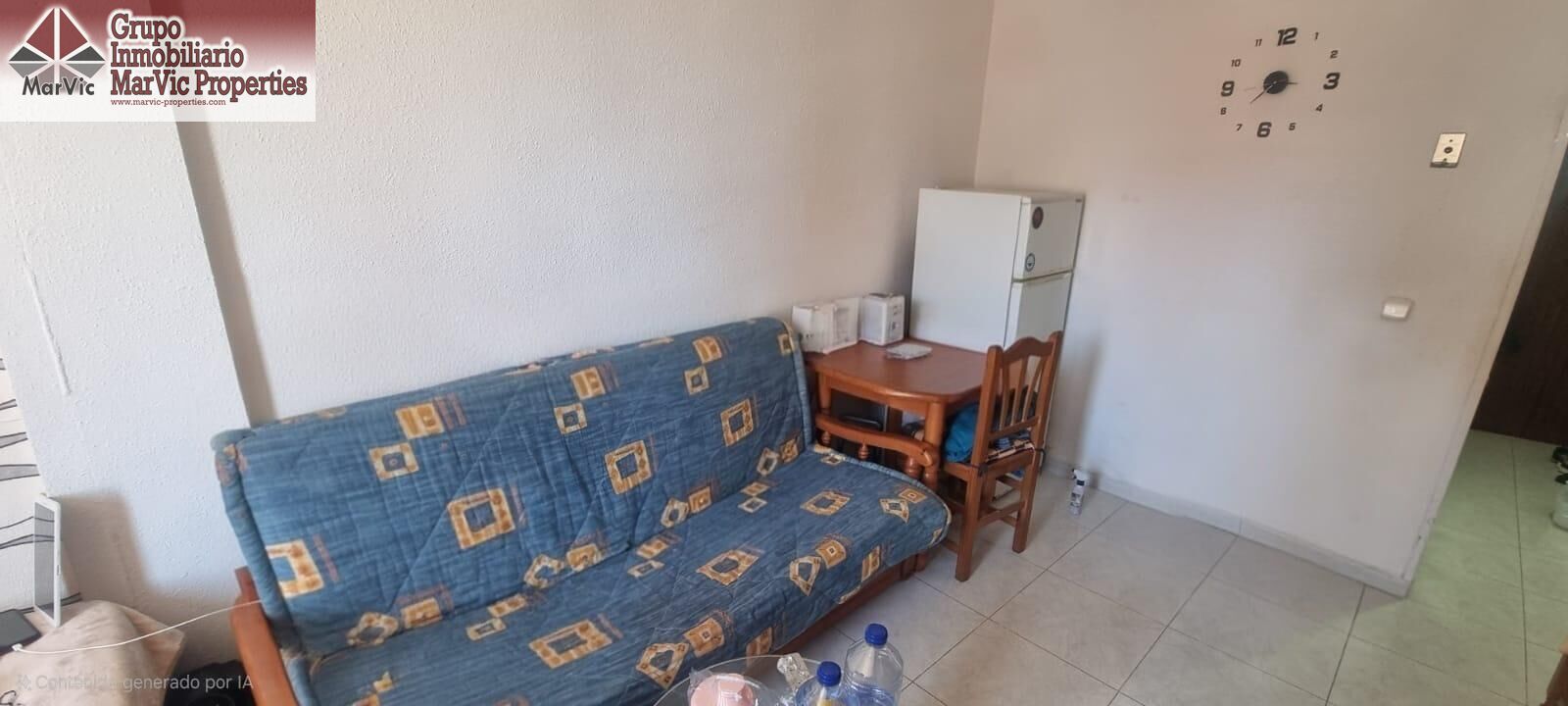 Sala d'estar de Estudi en venda en Benidorm amb Jardí privat, Terrassa i Piscina comunitària