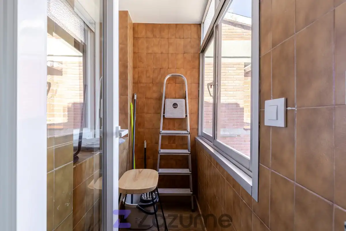 Balcony of Flat for rent in Madrid  with Air Conditioner, Heating and Terrace