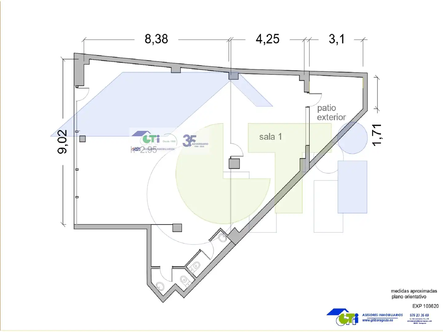 Büro zur Miete in Cuarte de Huerva