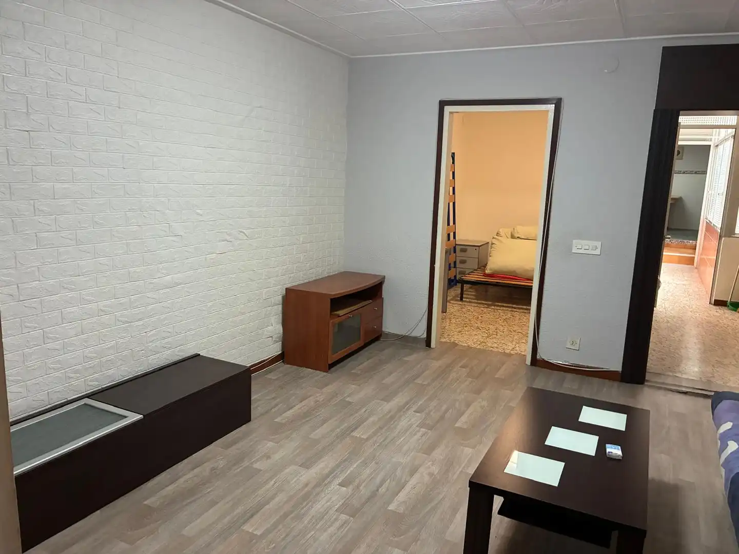 Sala de estar de Piso en venta en Mataró con Terraza, Trastero y Amueblado