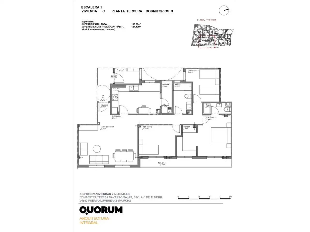 Piso en venta en Puerto Lumbreras con Aire acondicionado y Balcón