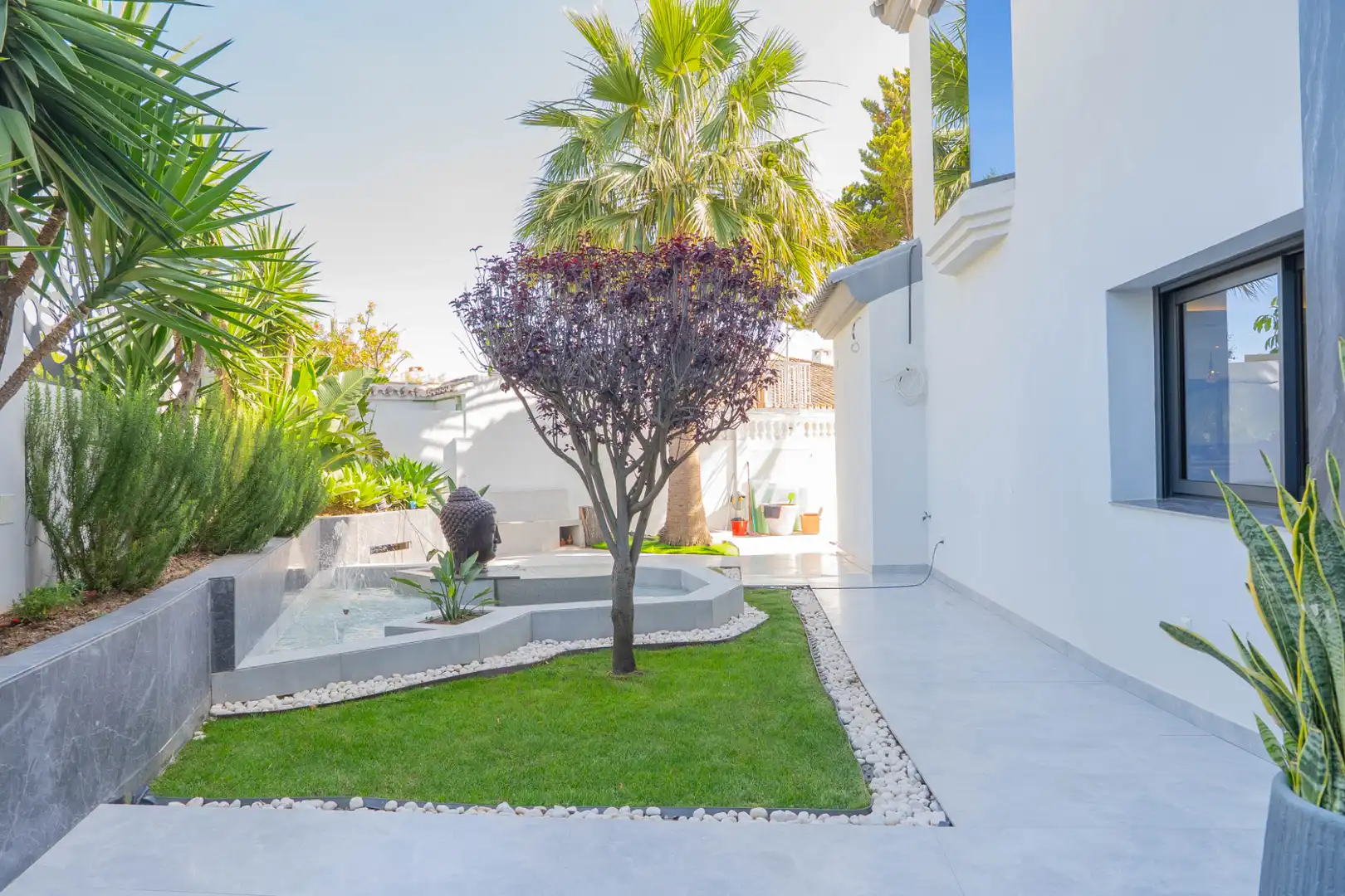 Jardí de Casa o xalet en venda en Benalmádena amb Aire condicionat, Calefacció i Jardí privat