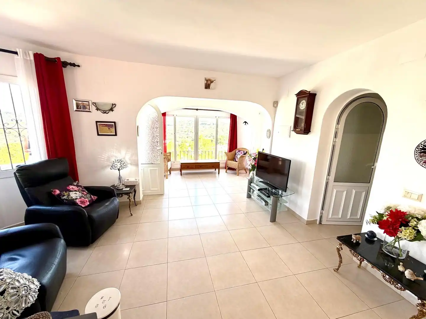 Sala de estar de Casa o chalet en venta en Moraira con Aire acondicionado