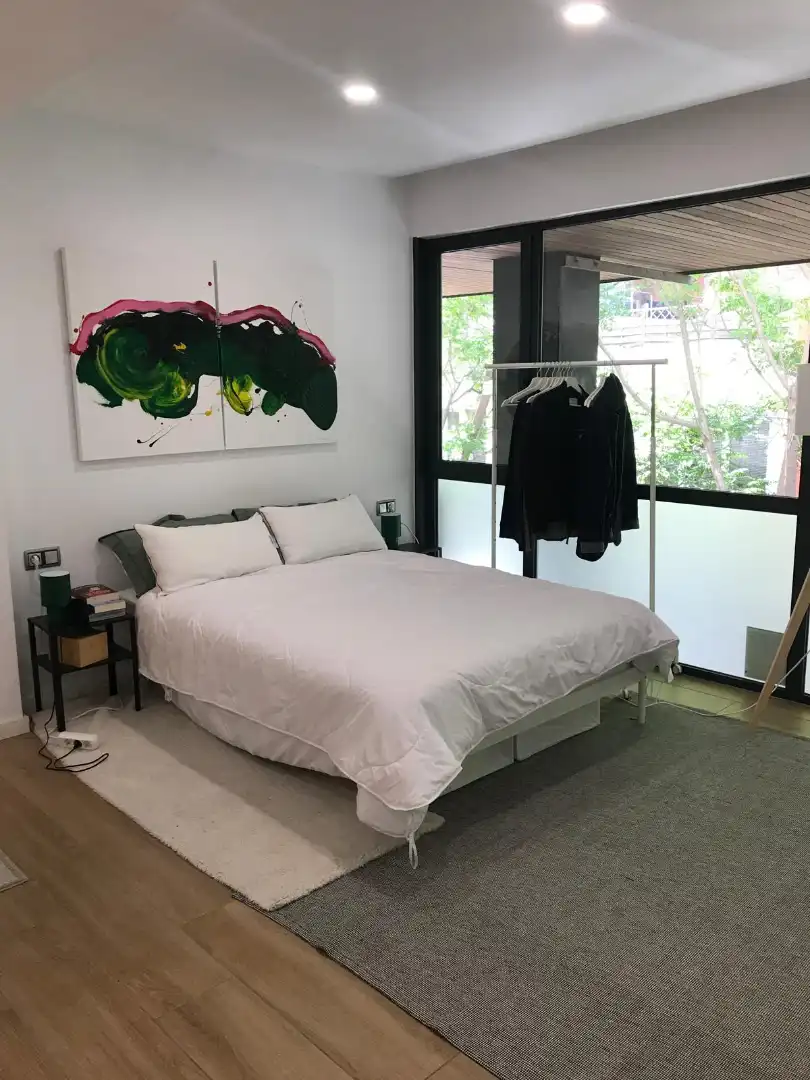 Schlafzimmer von Wohnung zum Verkauf in Barcelona mit Klimaanlage, Möbliert und Ofen