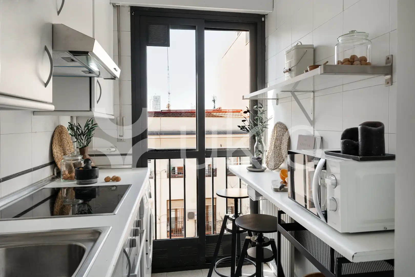 Kitchen of Apartments for rent in Madrid  with Air Conditioner, Heating and Furnished