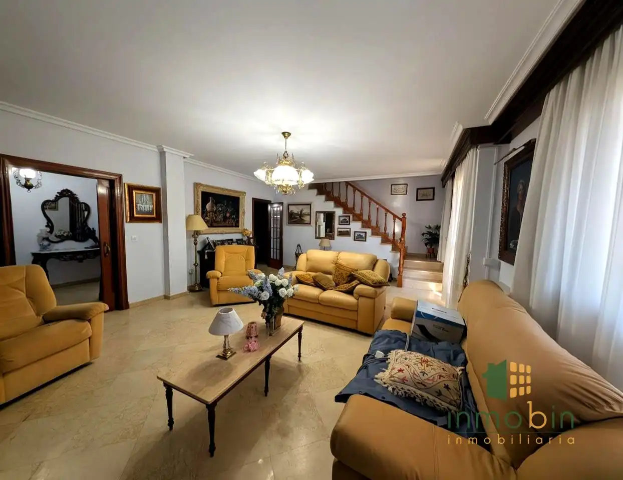 Wohnzimmer von Maisonette zum Verkauf in Don Benito mit Balkon
