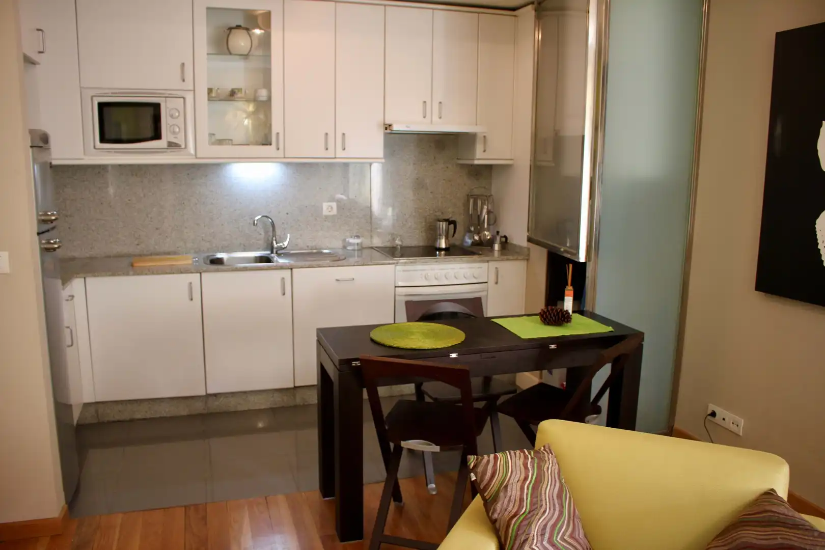 Kitchen of Flat for sale in Mondariz-Balneario  with Air Conditioner, Heating and Swimming Pool