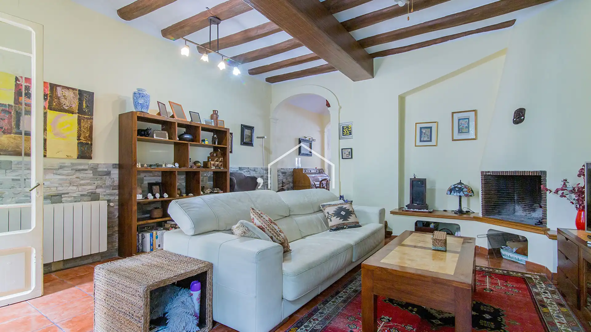 Living room of Country homes for sale in El Masnou  with Heating, Private garden and Terrace