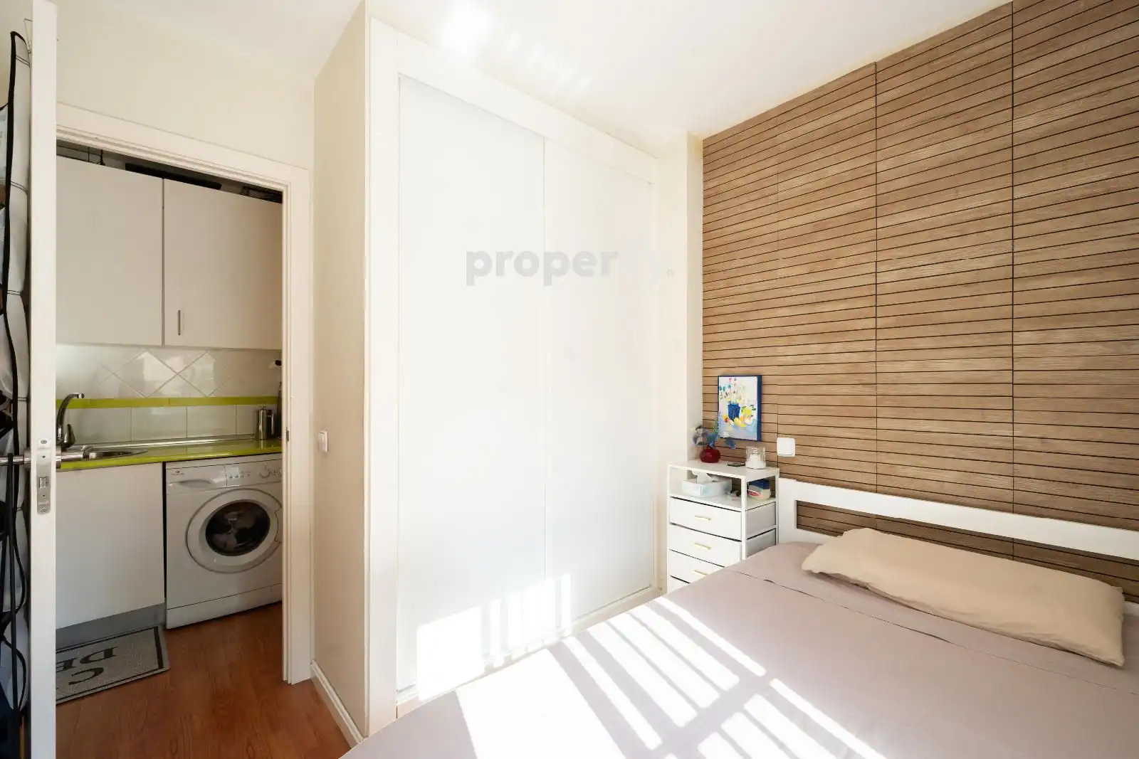 Bedroom of Flat for sale in Madrid  with Heating, Parquet flooring and Furnished