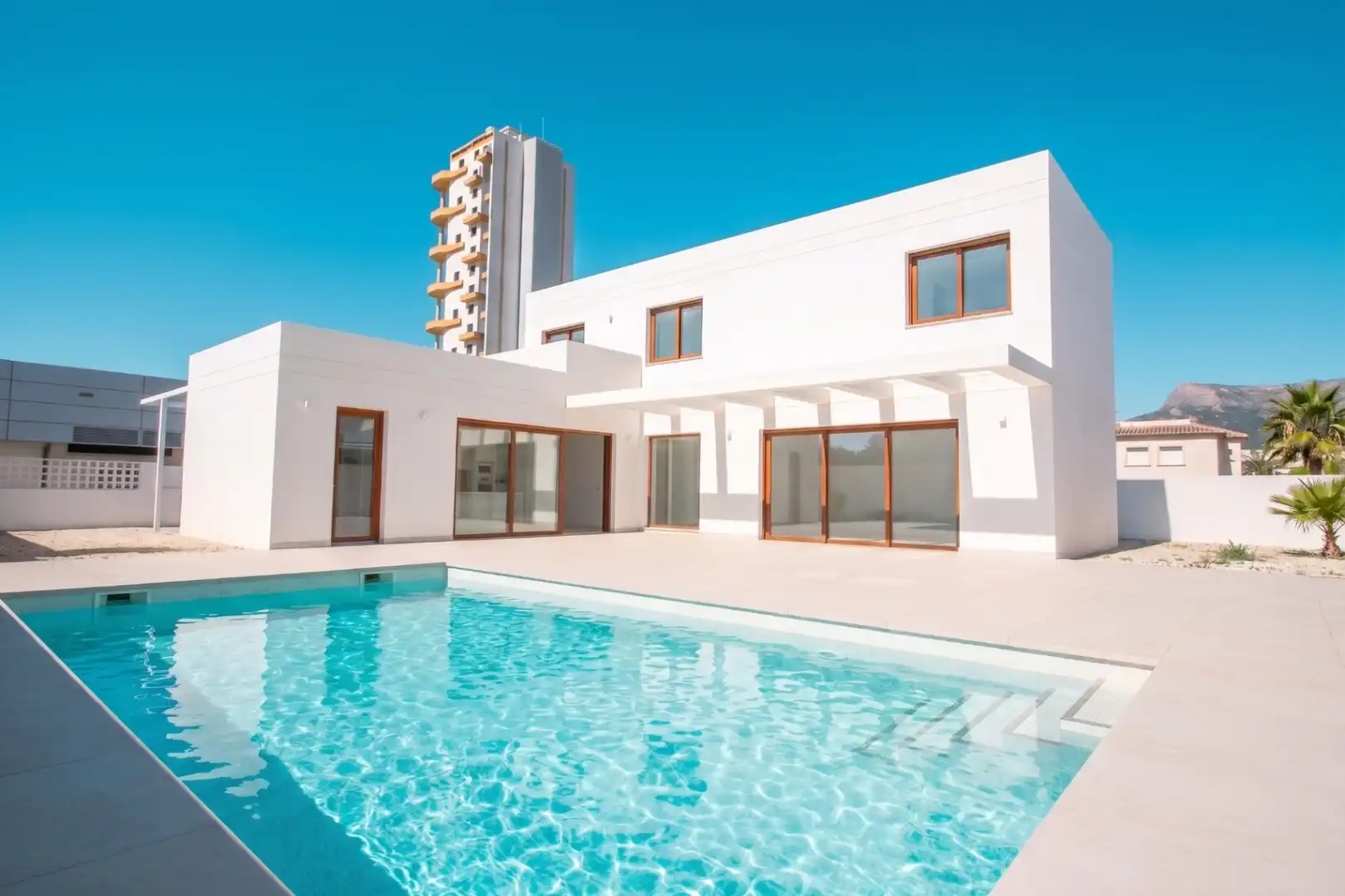 Piscina de Casa o chalet en venta en Calpe / Calp con Aire acondicionado, Jardín privado y Terraza