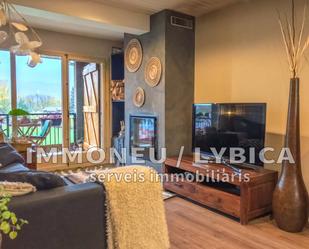 Living room of Flat for sale in Llívia  with Heating, Private garden and Parquet flooring