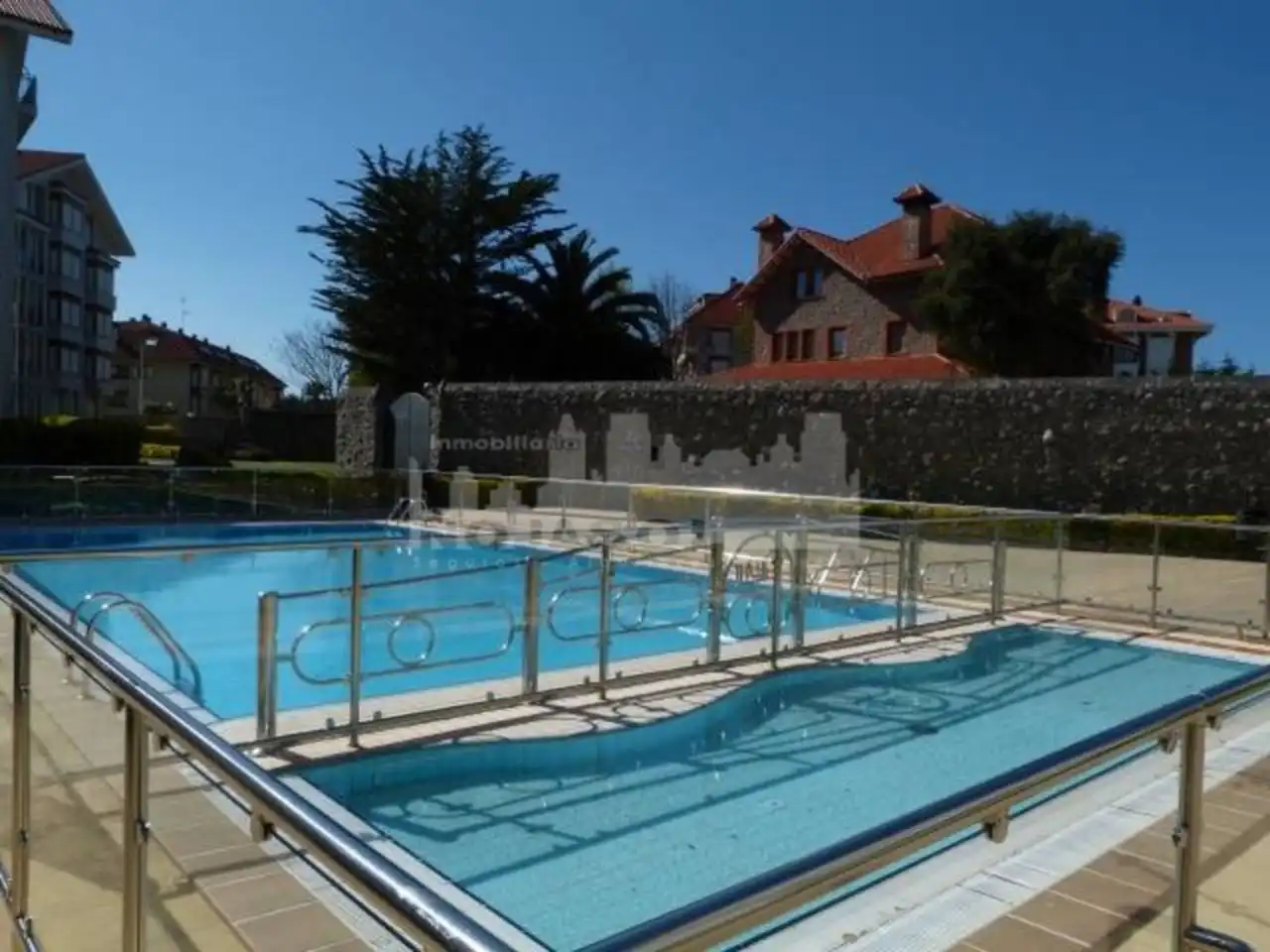 Swimming pool of Flat for rent in Noja  with Heating, Terrace and Furnished