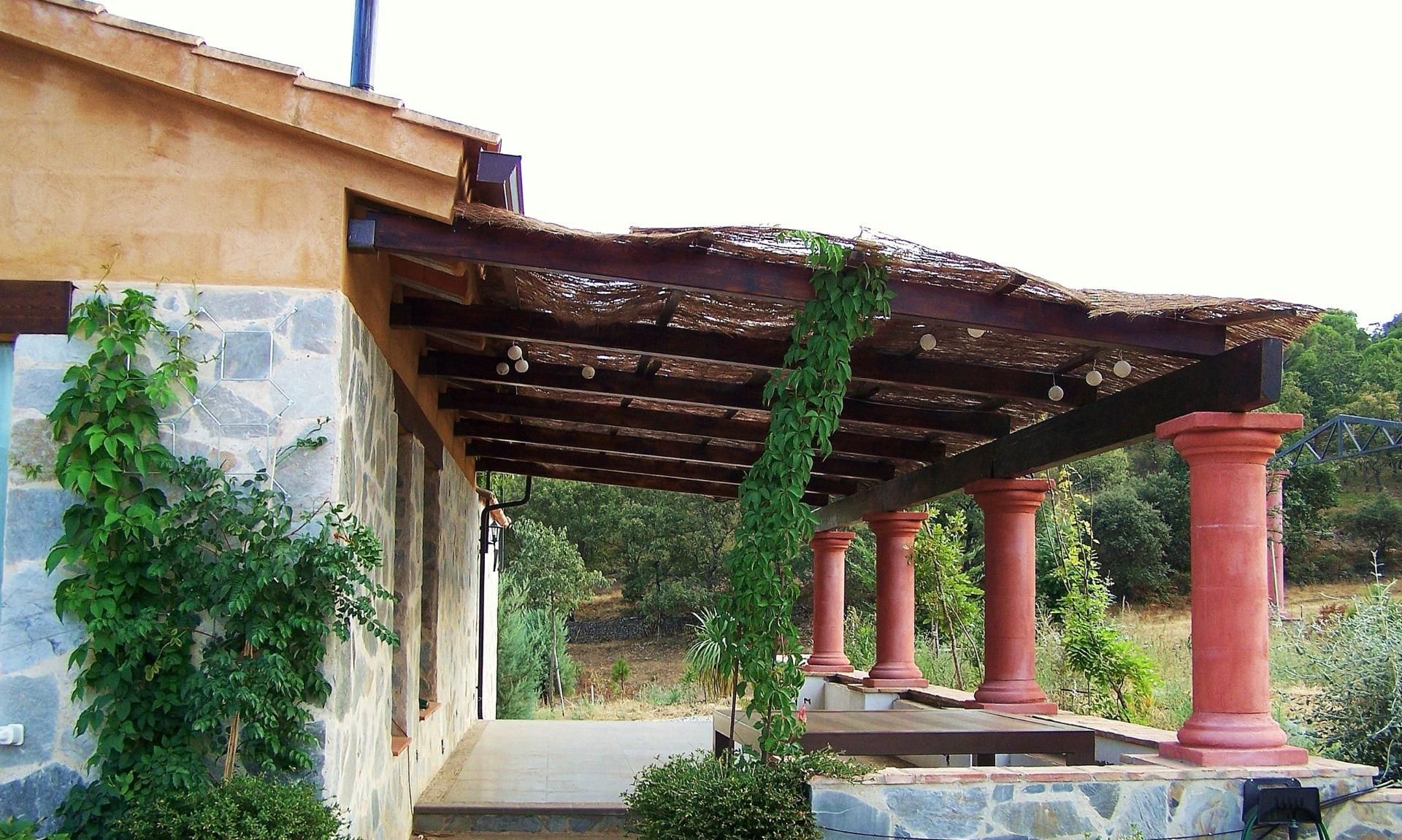 Terrace of Country house for sale in Calera de León  with Private garden, Terrace and Storage room