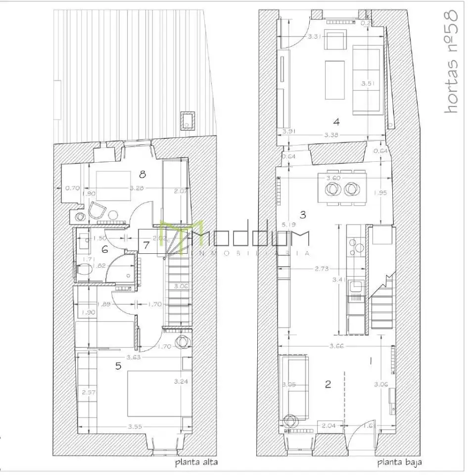 Casa o chalet en venta en Santiago de Compostela  con Calefacción, Jardín privado y Amueblado