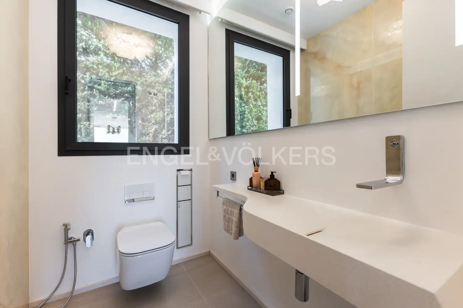 Badezimmer von Haus oder Chalet zur Miete in Dénia mit Klimaanlage, Heizung und Privatgarten