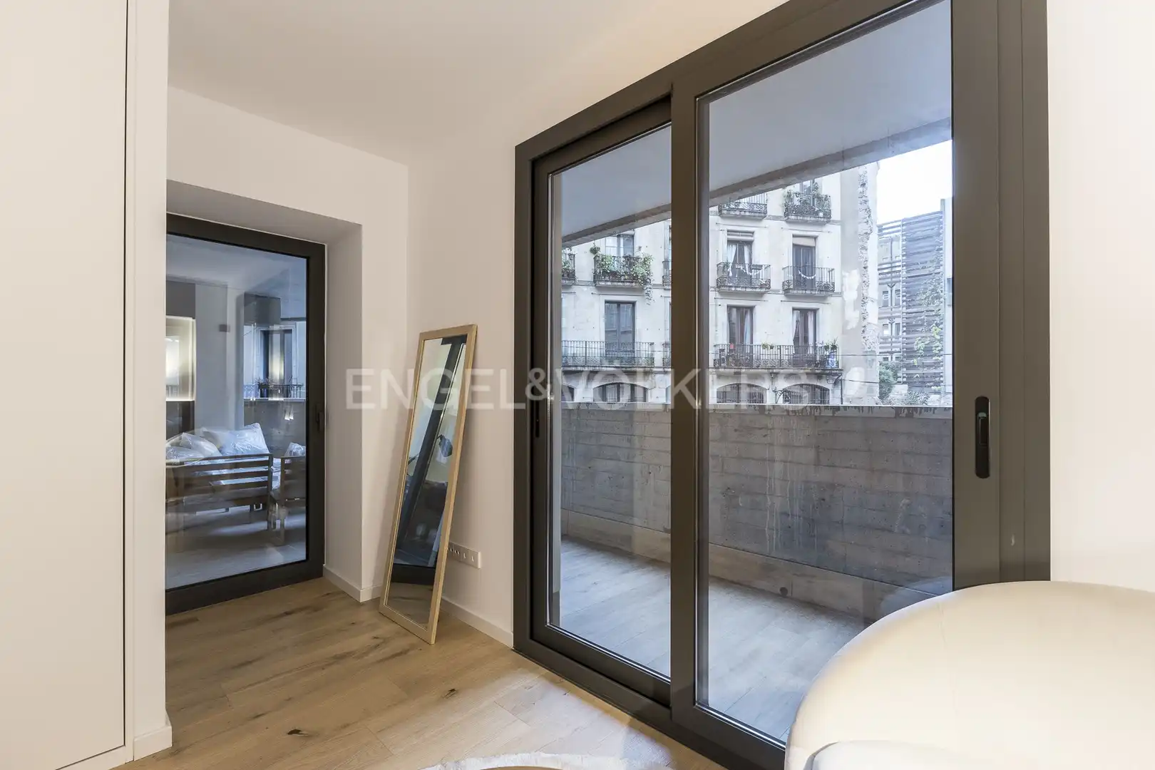 Schlafzimmer von Wohnung zur Miete in Barcelona mit Klimaanlage, Heizung und Parkett