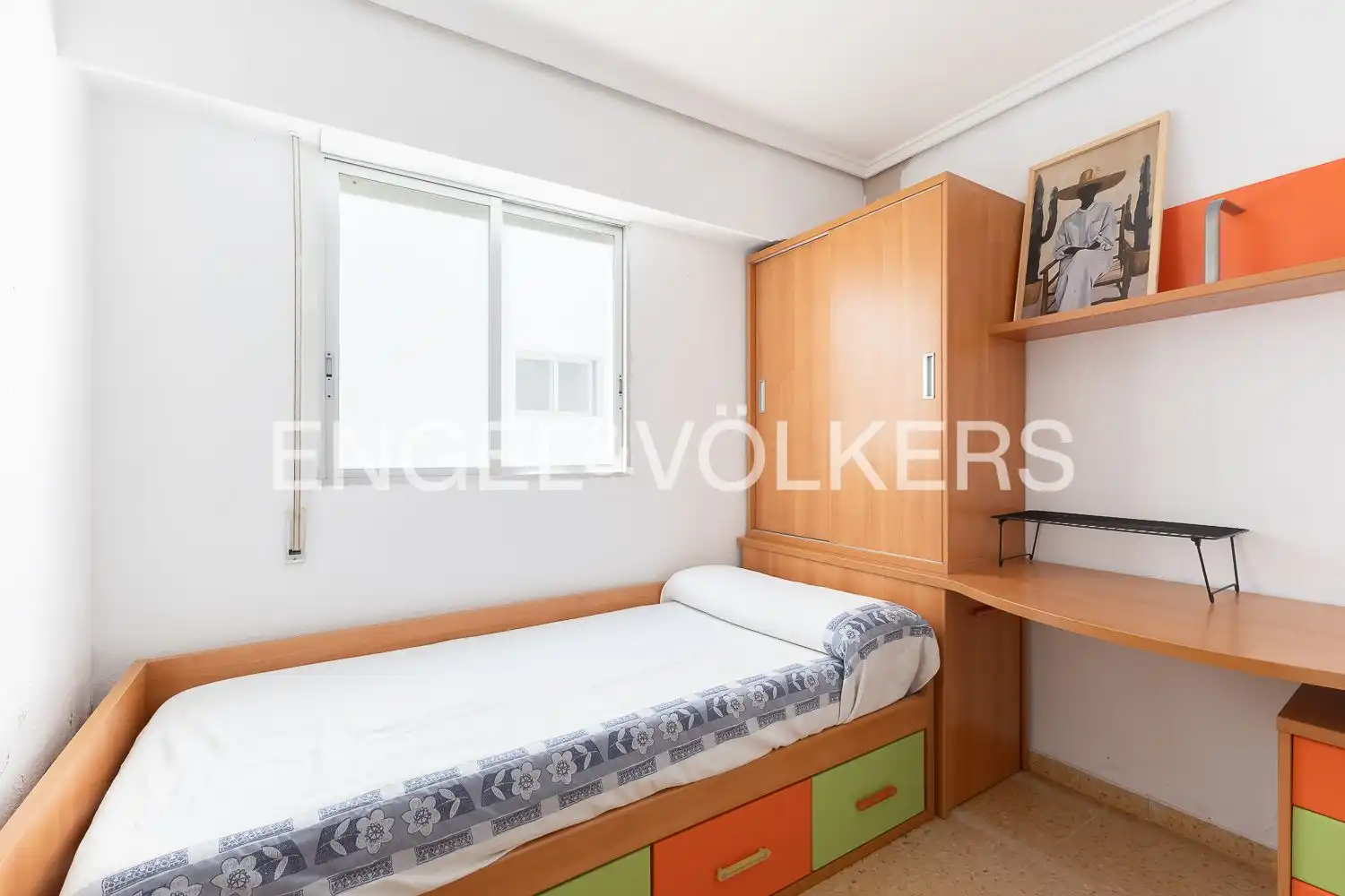 Schlafzimmer von Wohnung zum Verkauf in Valencia mit Klimaanlage, Heizung und Balkon