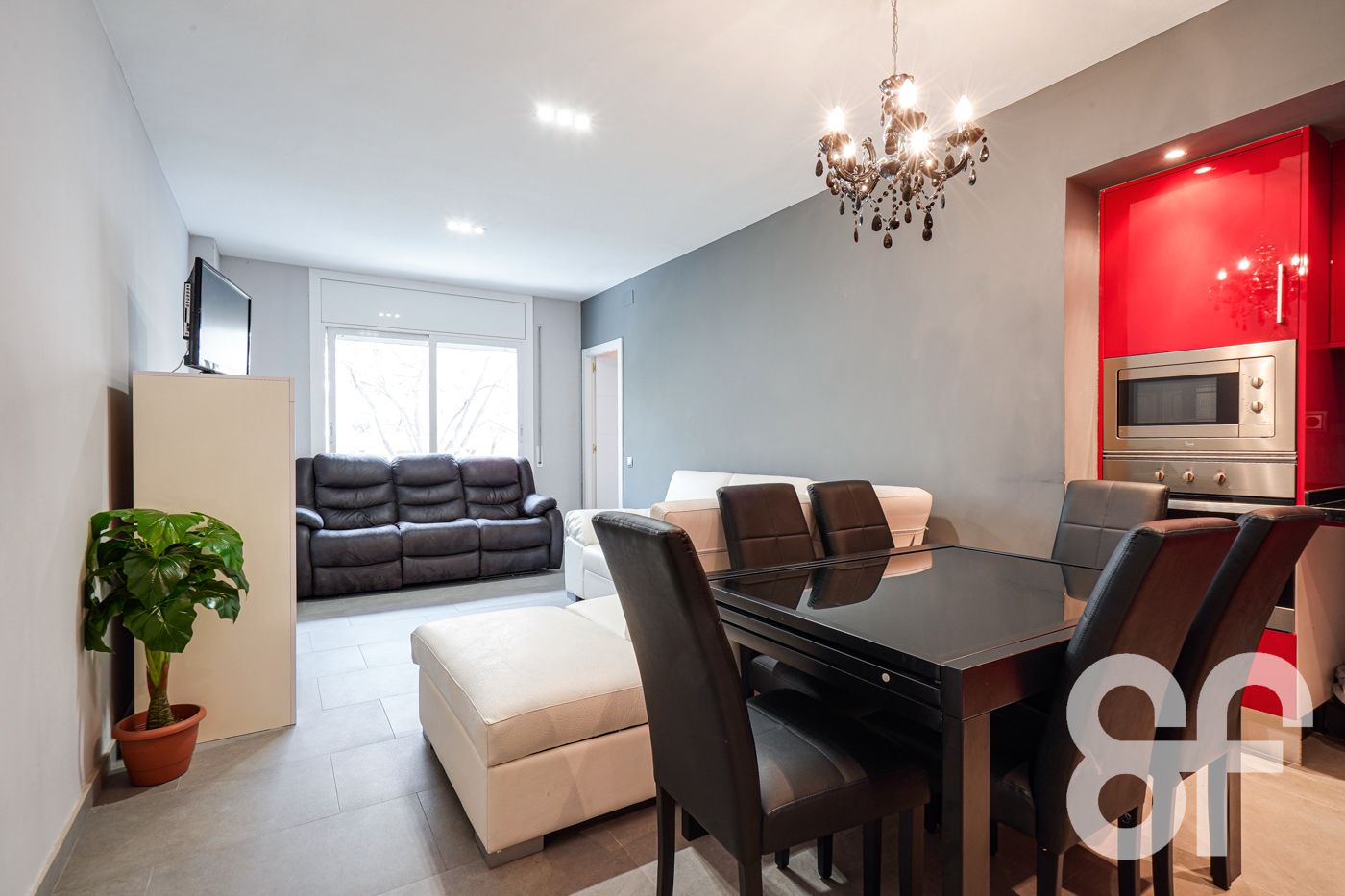 Living room of Flat to rent in  Barcelona Capital  with Furnished