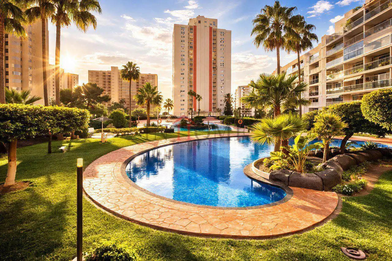Swimming pool of Apartments for sale in Benidorm  with Air Conditioner, Heating and Furnished
