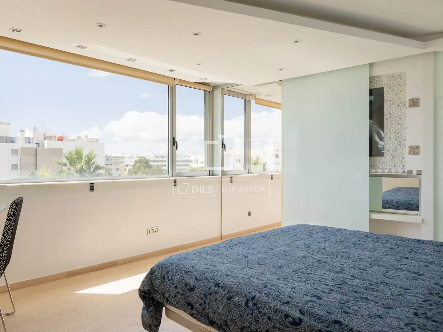 Bedroom of Flat for sale in Eivissa  with Air Conditioner, Swimming Pool and Furnished