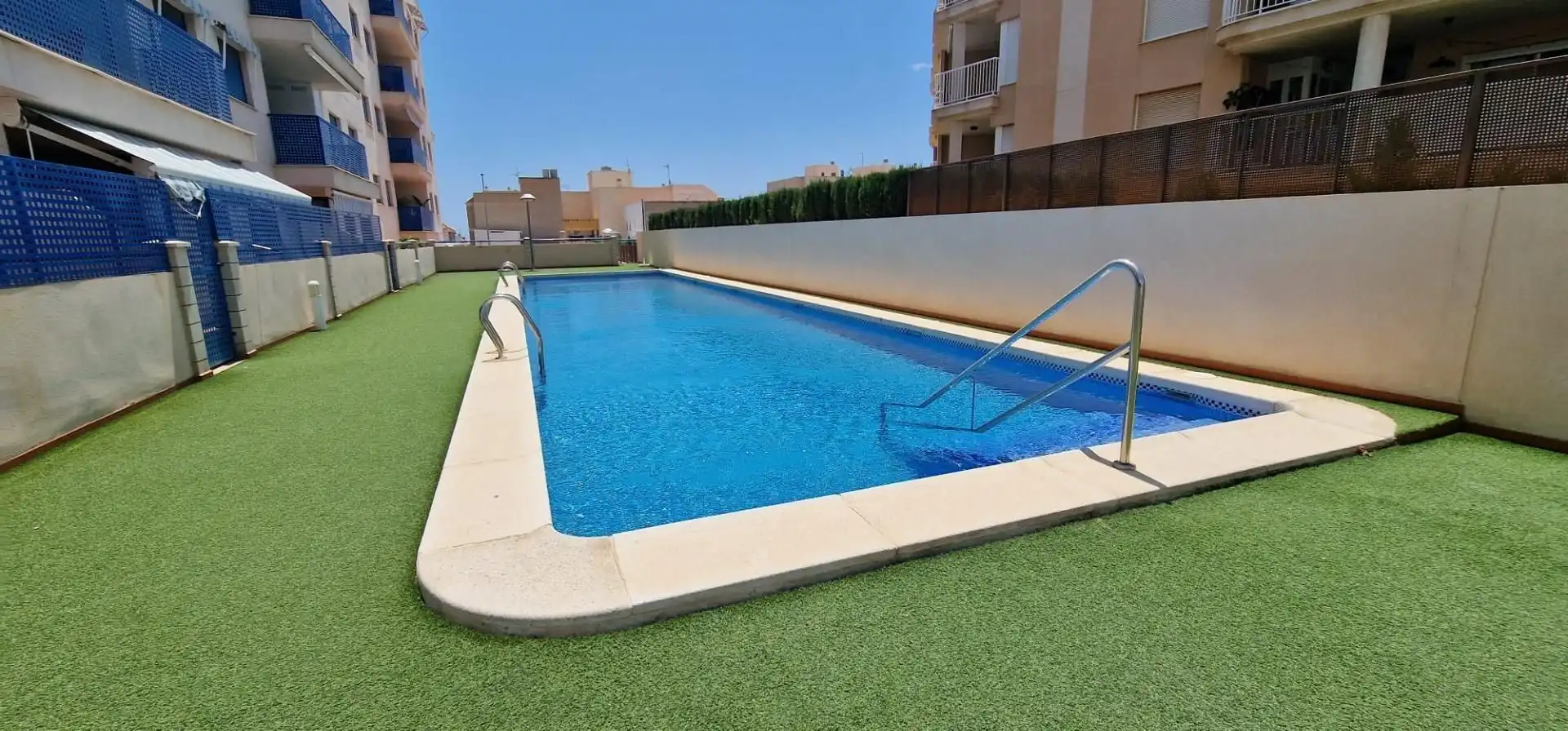 Swimming pool of Apartments for rent in Águilas  with Air Conditioner, Furnished and Community pool