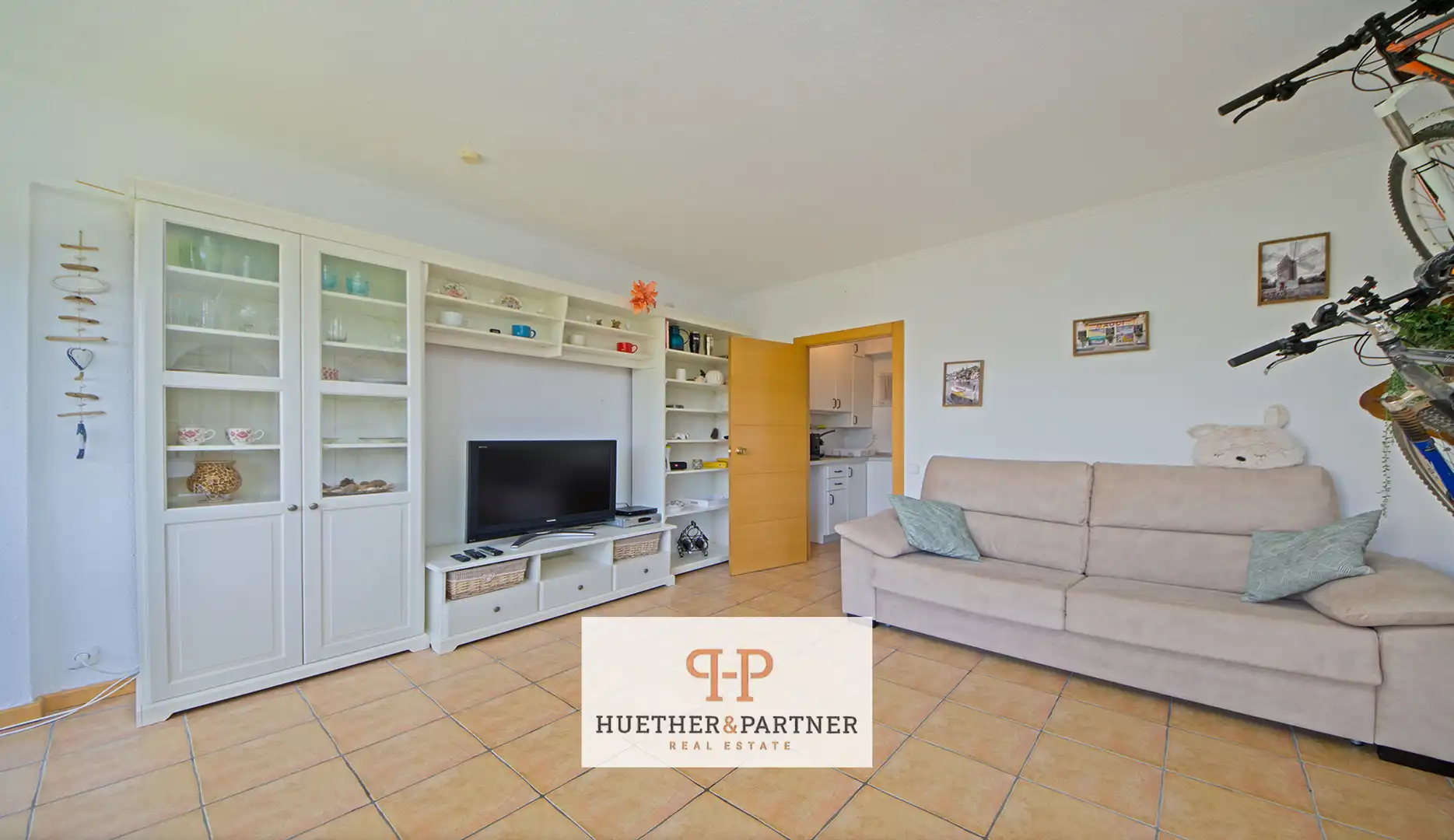 Living room of Flat for sale in Manacor  with Air Conditioner and Furnished
