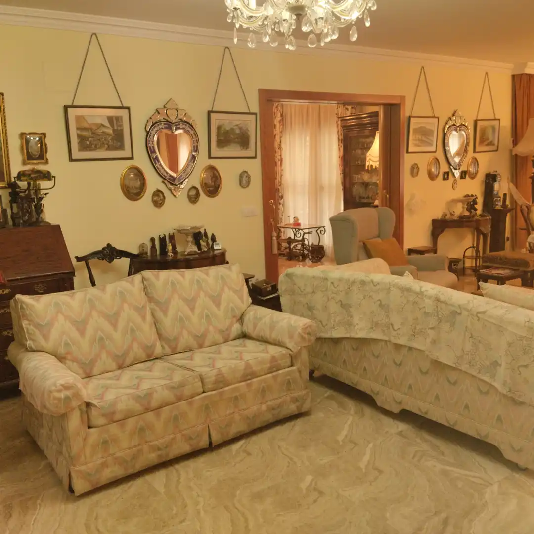 Sala d'estar de Casa o xalet en venda en El Escorial amb Calefacció, Jardí privat i Parquet