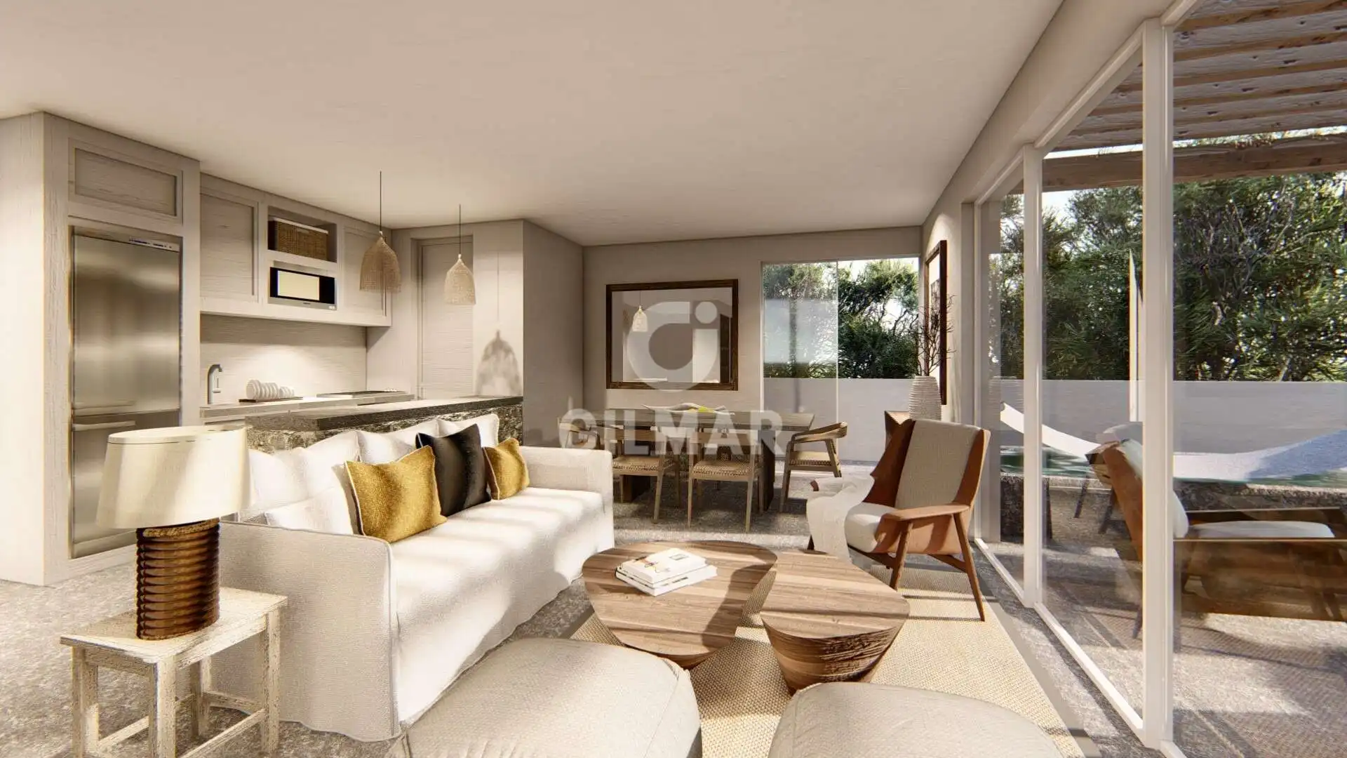 Living room of Flat for sale in Tarifa  with Heating, Private garden and Swimming Pool