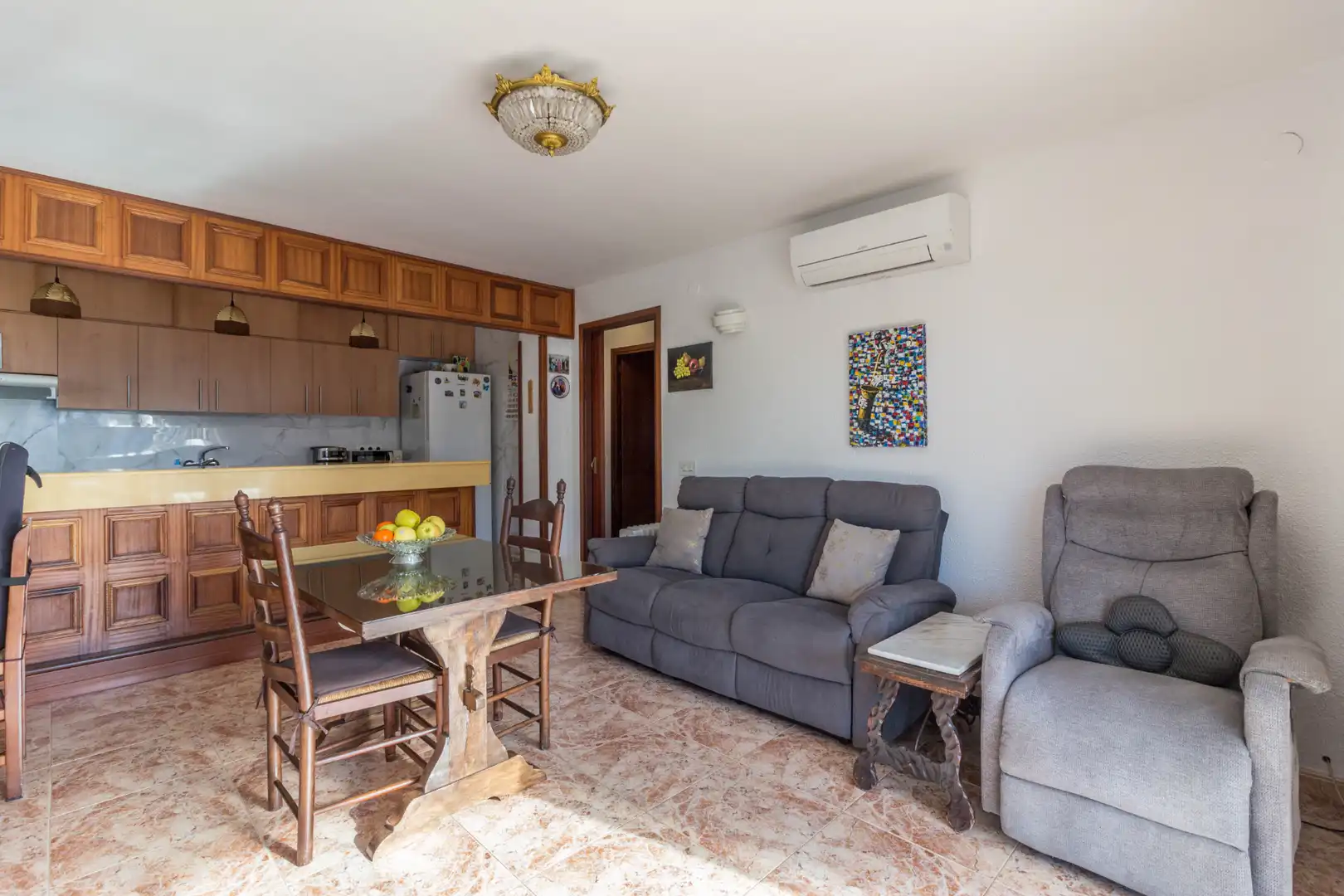 Living room of Apartments for sale in Cambrils  with Air Conditioner, Terrace and Furnished