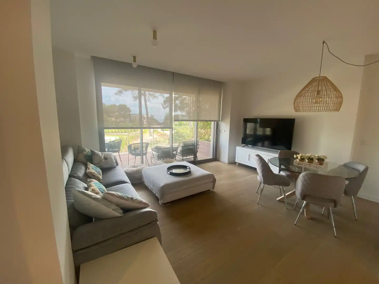 Sala de estar de Apartamento de alquiler en Salou con Aire acondicionado, Calefacción y Parquet