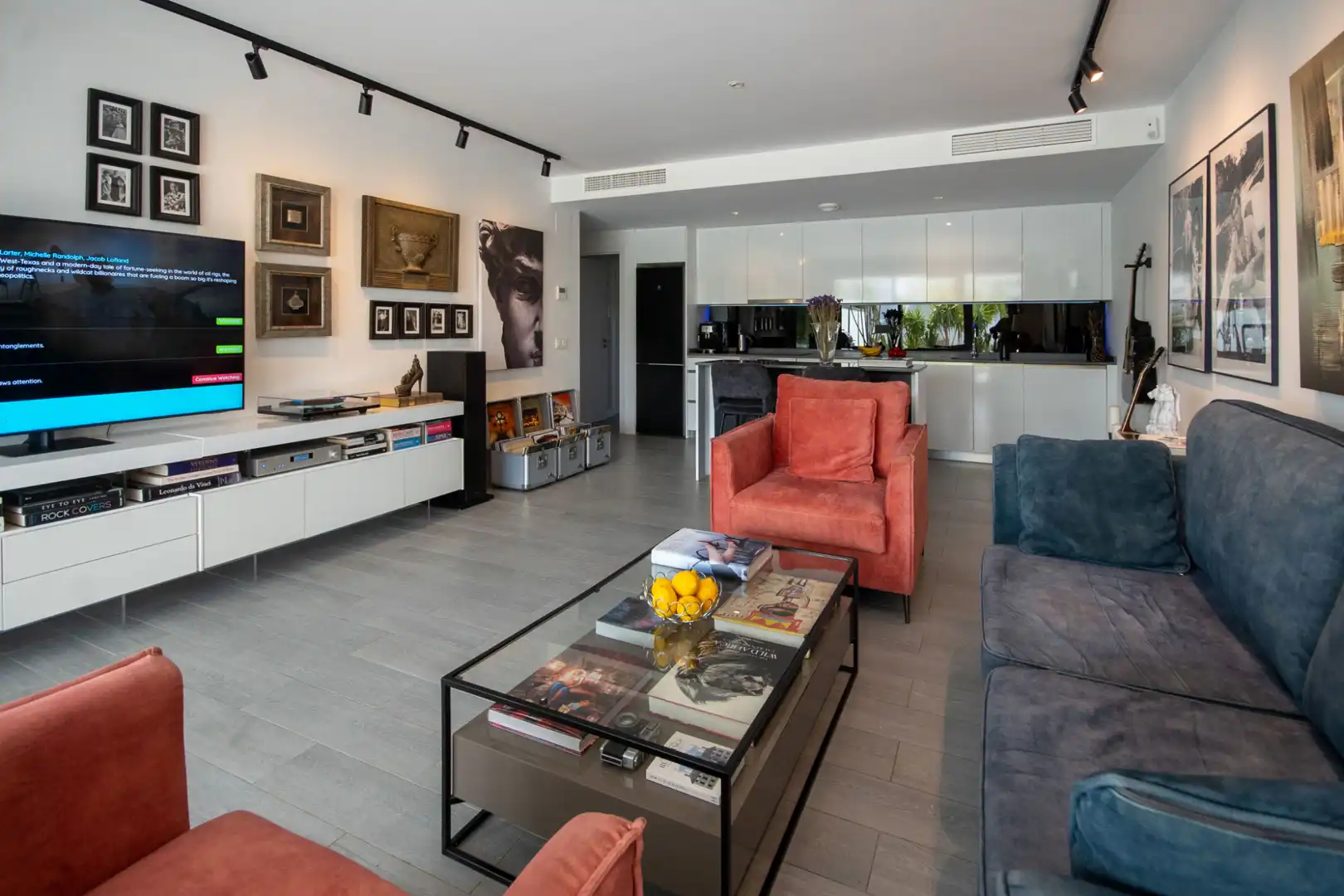 Sala de estar de Piso en venta en Mijas con Aire acondicionado, Jardín privado y Terraza