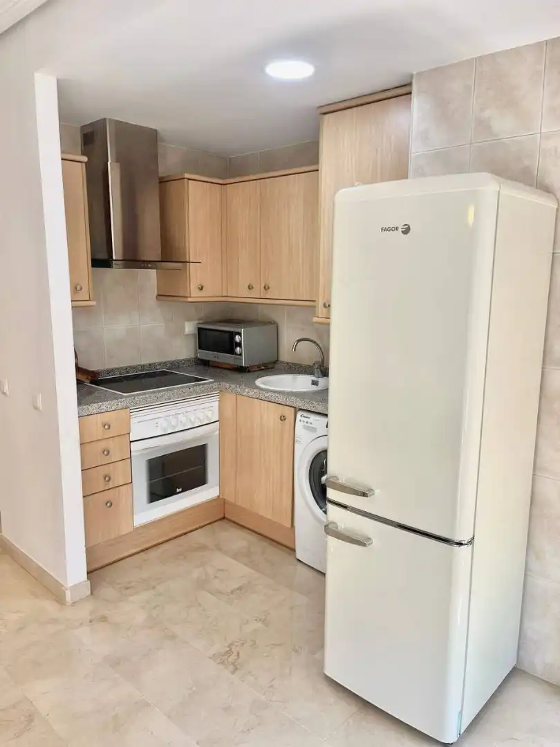 Kitchen of Flat for rent in Valencia  with Air Conditioner, Furnished and Balcony
