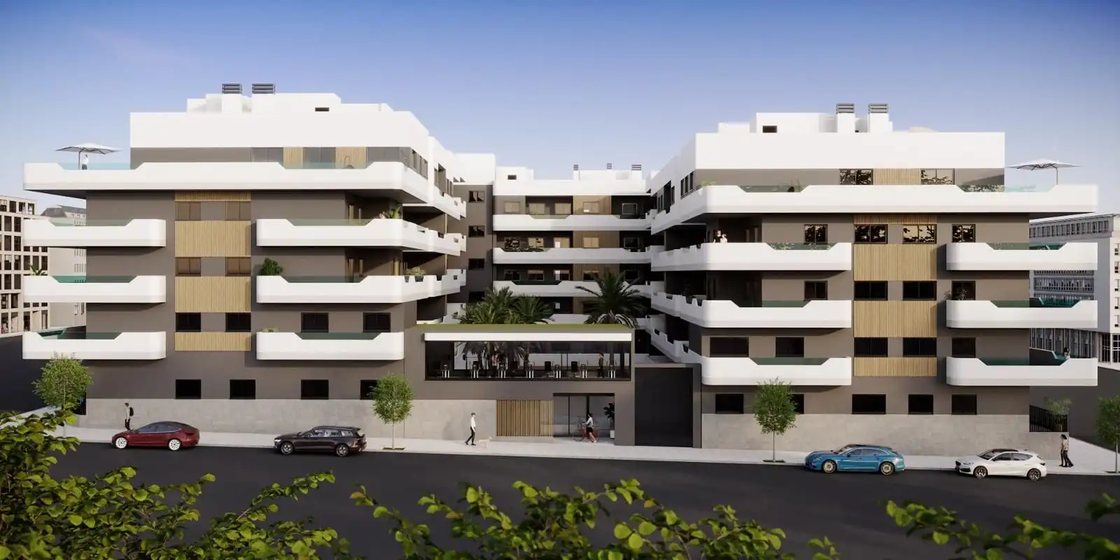 Außenansicht von Dachboden zum Verkauf in Santa Pola mit Terrasse und Gemeinschaftspool
