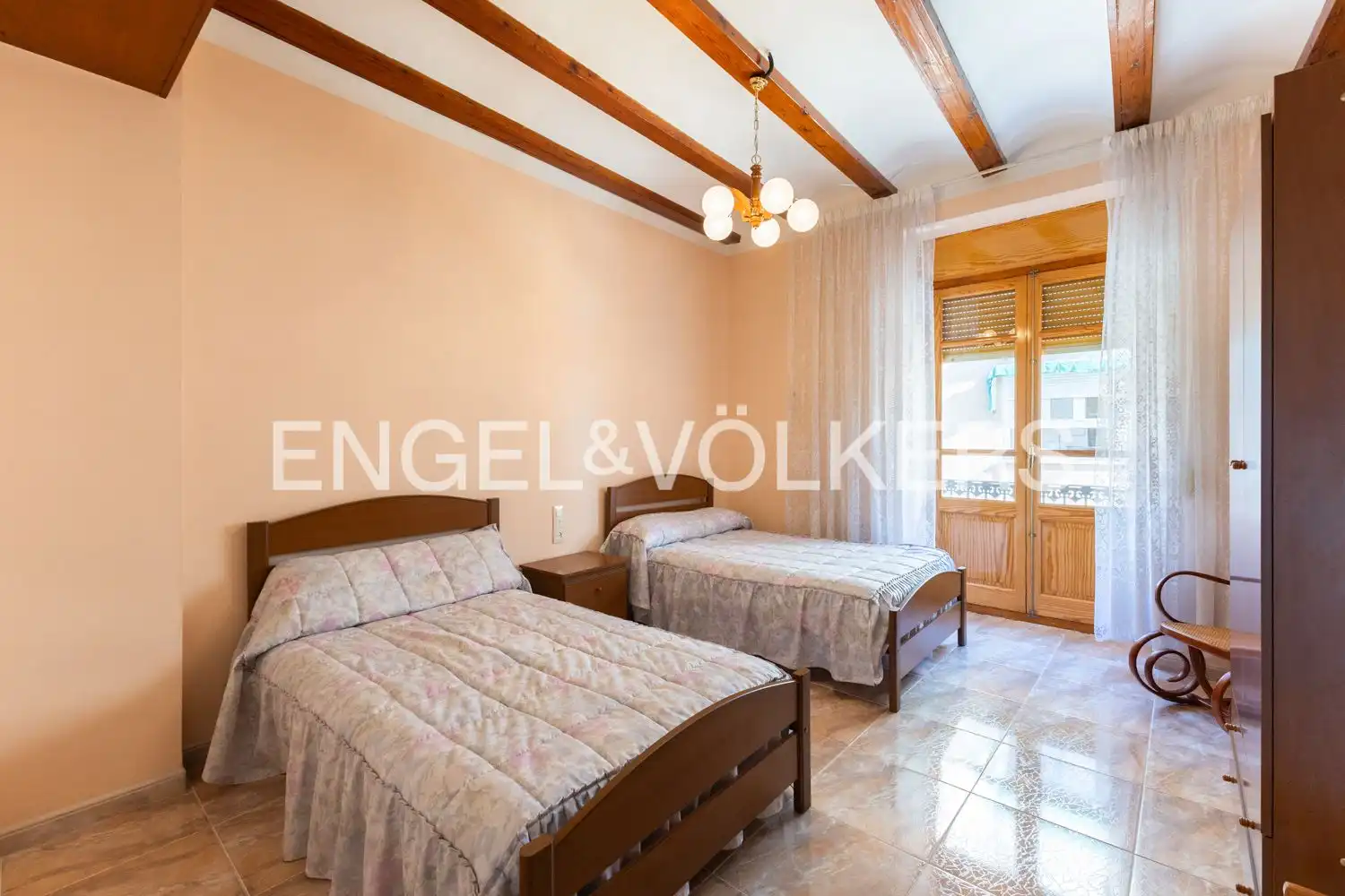Bedroom of Houses for sale in Villanueva de Castellón  with Heating and Private garden