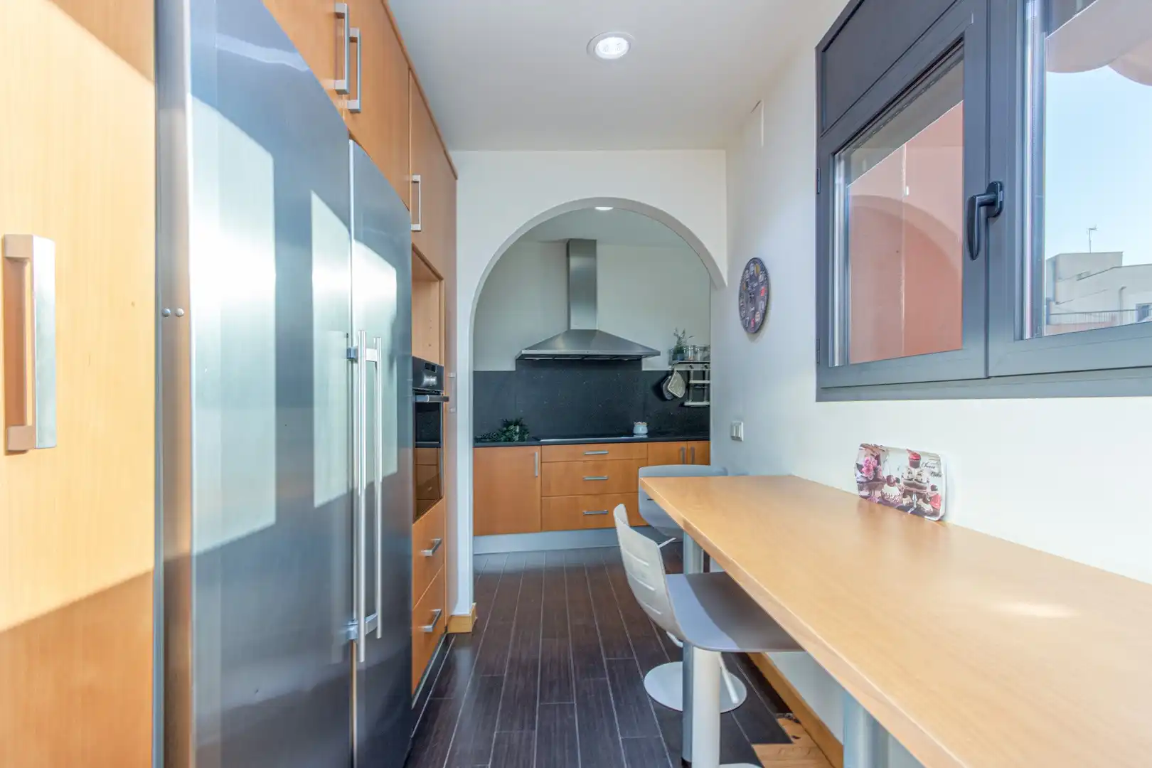 Kitchen of Attic for sale in Figueres  with Heating, Terrace and Furnished