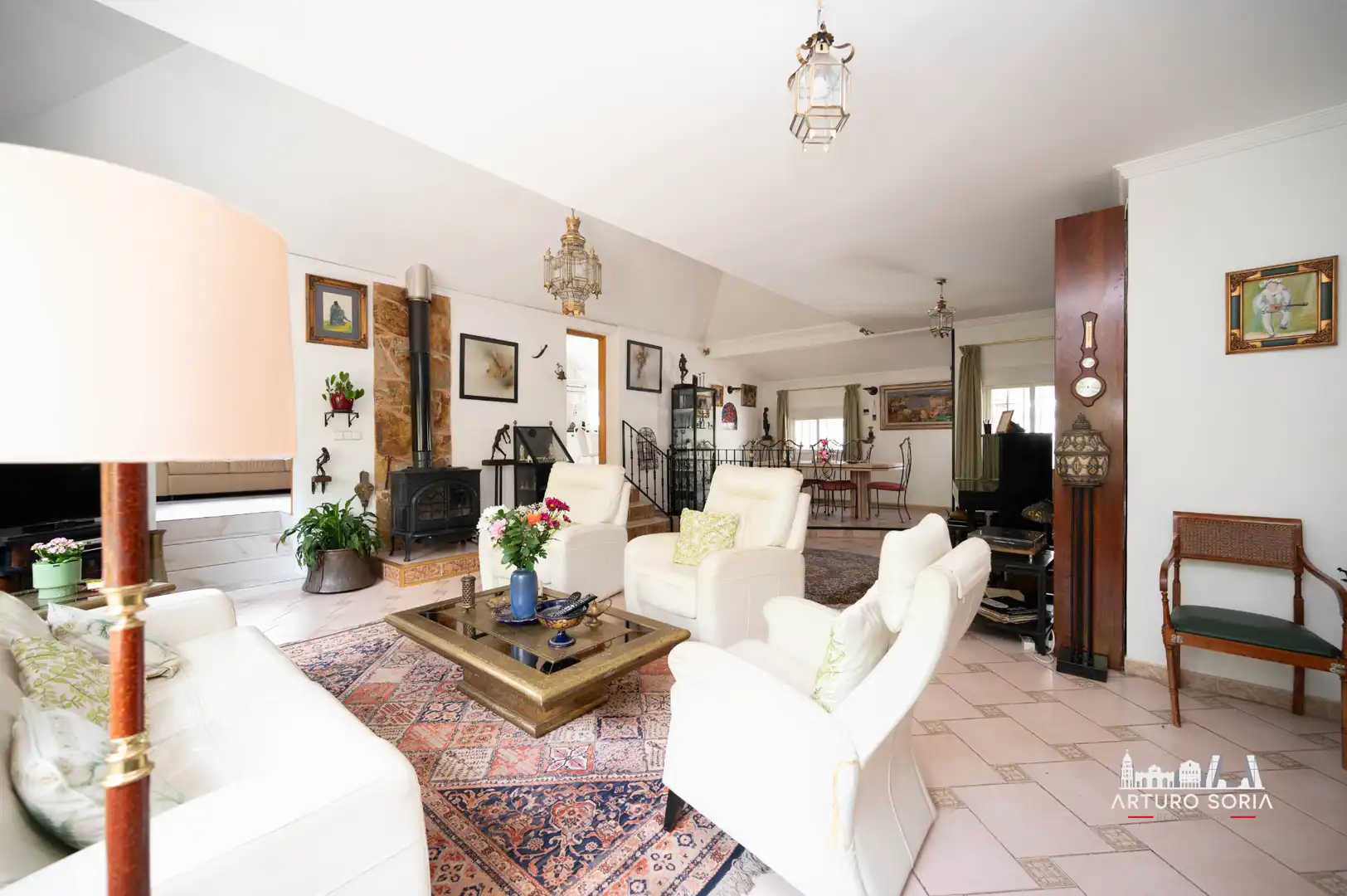 Sala de estar de Casa o chalet en venta en Madrid con Calefacción y Jardín privado