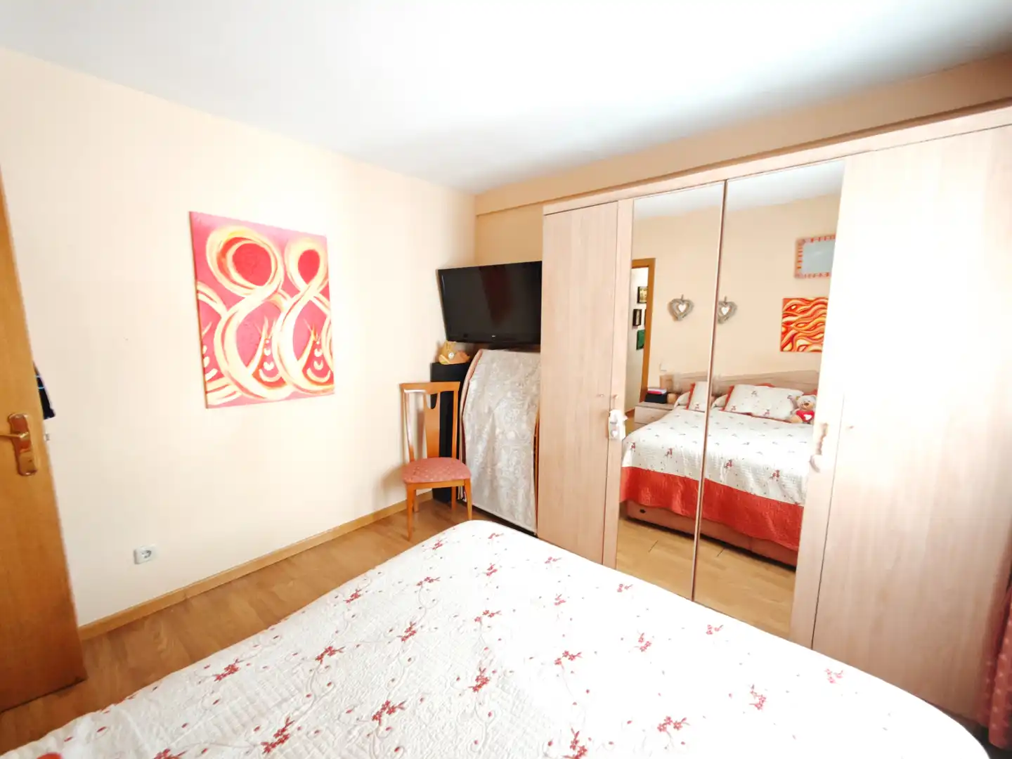 Schlafzimmer von Maisonette zum Verkauf in Leganés mit Klimaanlage, Heizung und Parkett