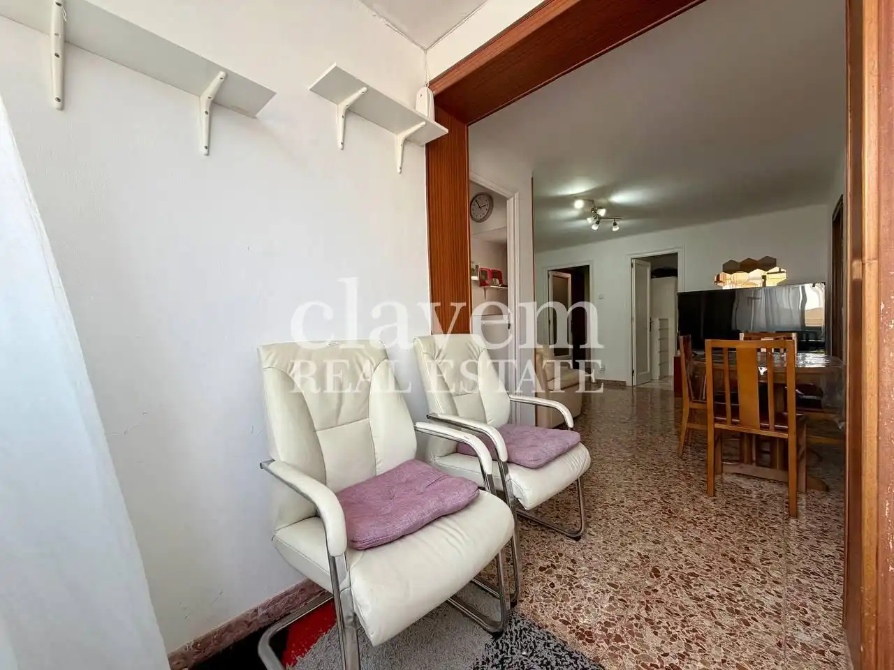 Wohnzimmer von Wohnung zum Verkauf in Barcelona mit Balkon