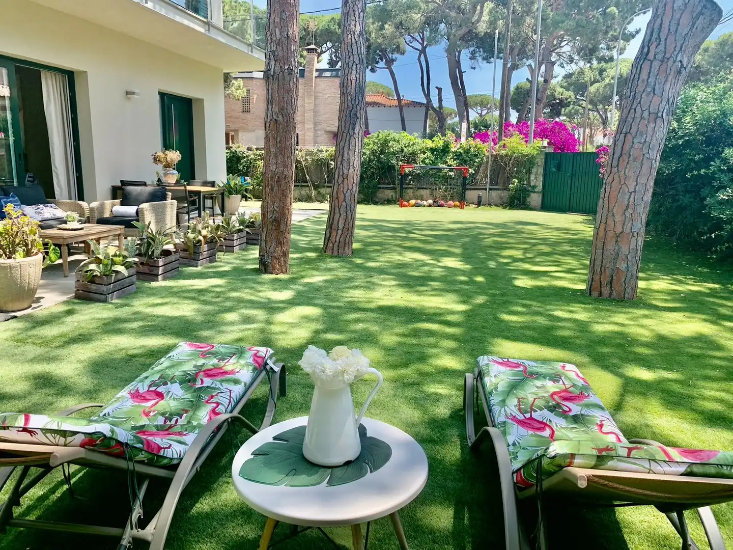 Garden of Houses for rent in Castelldefels  with Air Conditioner, Heating and Private garden