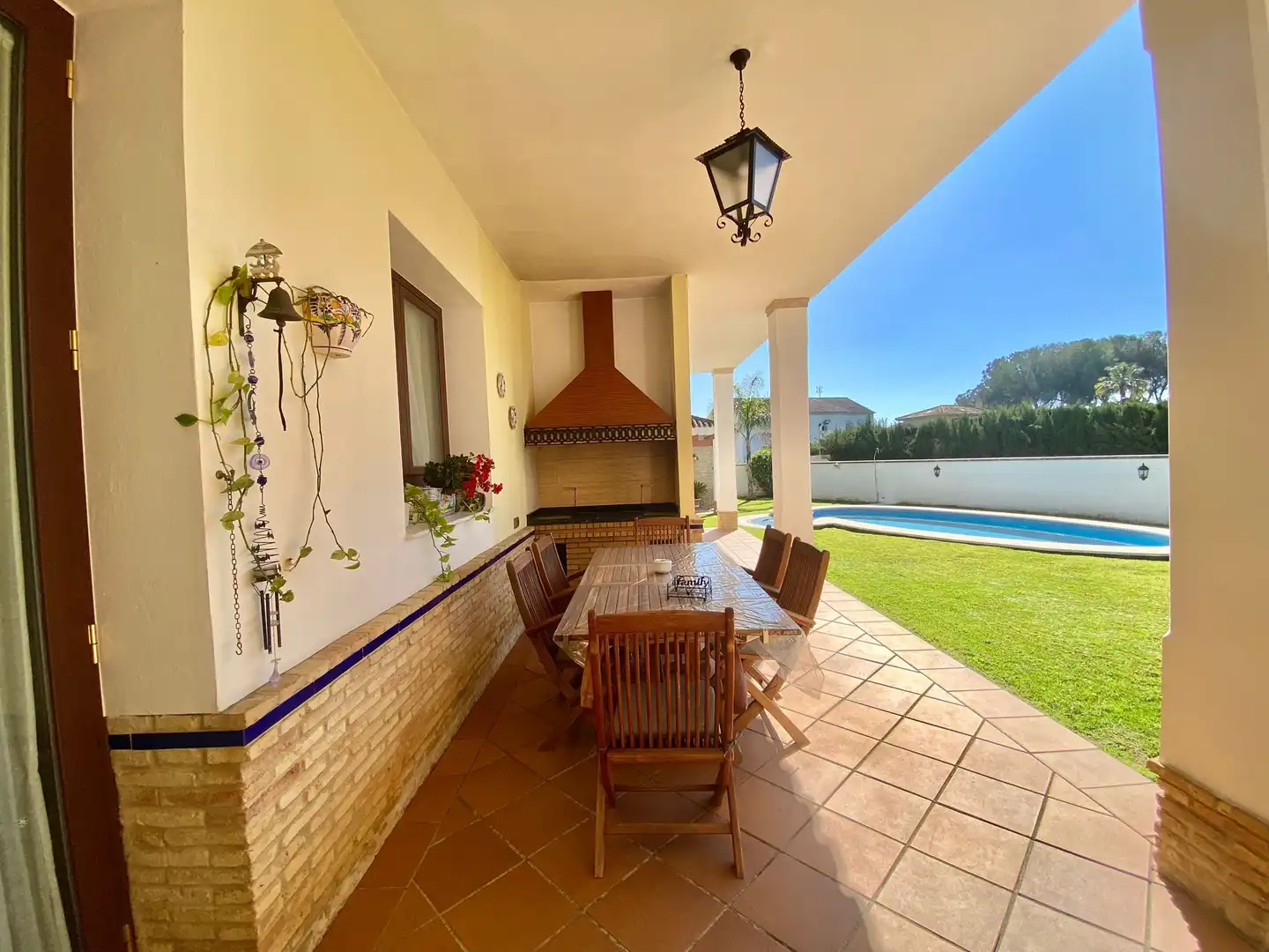 Terraza de Casa o chalet en venta en Alcalá de Guadaira con Jardín privado y Piscina