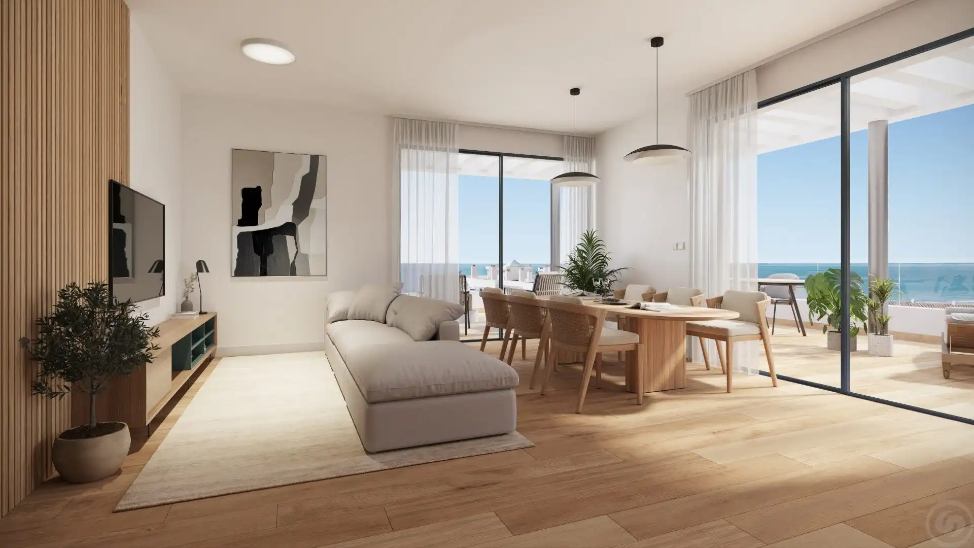 Sala de estar de Piso en venta en Rincón de la Victoria con Aire acondicionado, Calefacción y Terraza