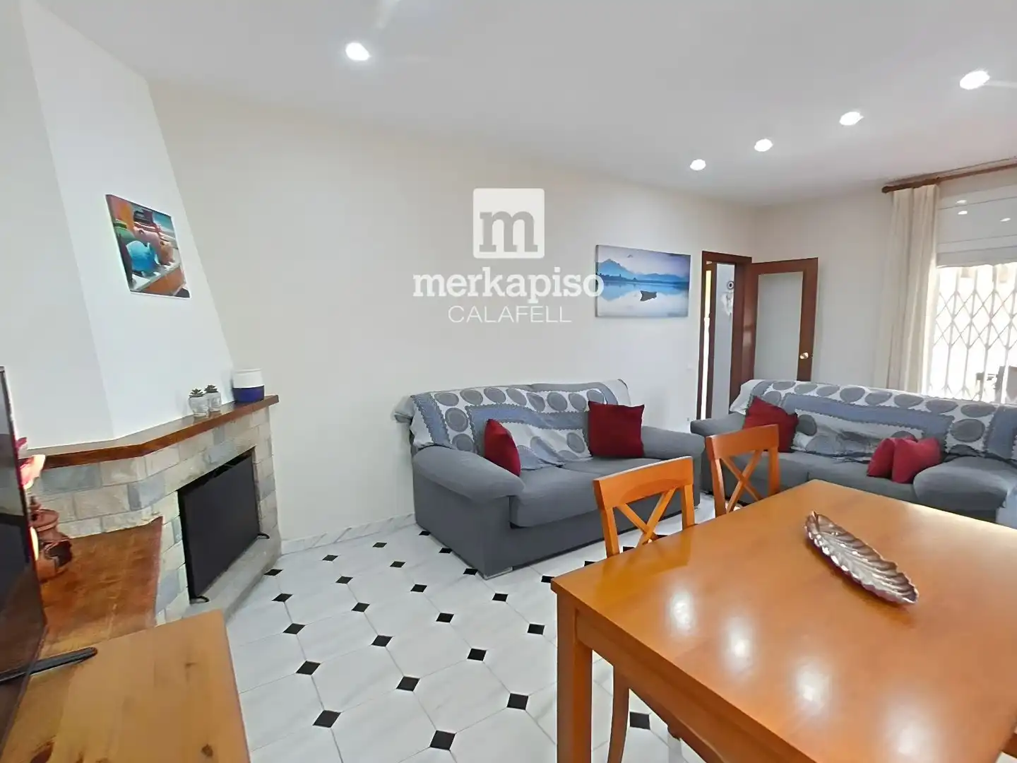Sala de estar de Casa adosada en venta en Cunit Residencial